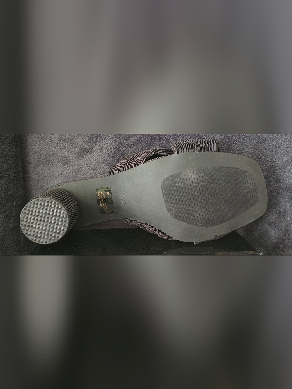 Cape Robbin Gray Knot Front Block Heel Mule - Picture 8 of 8